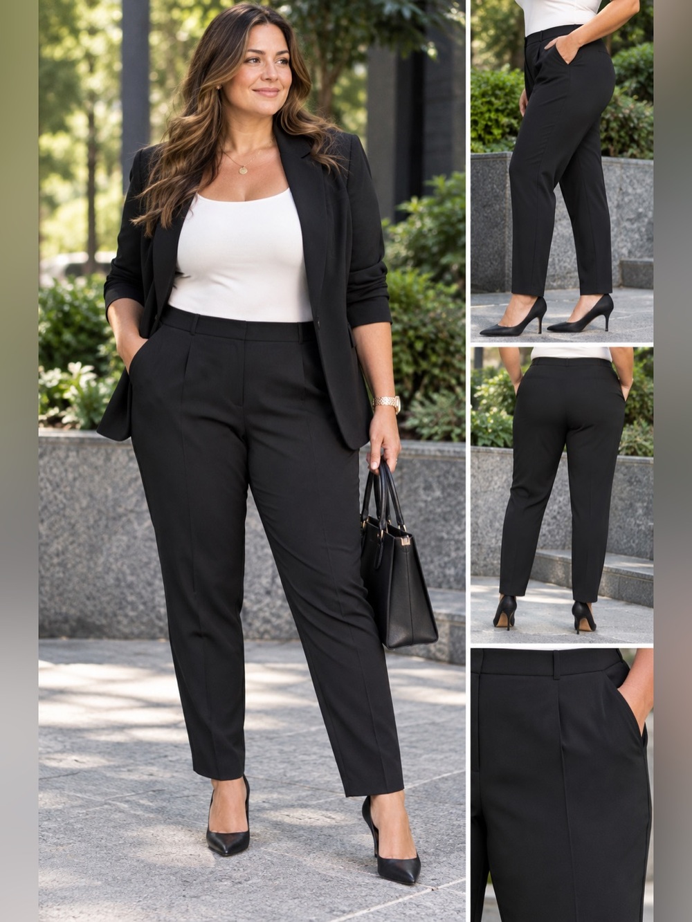 Boss Black Tailored High-Rise Women's Trousers